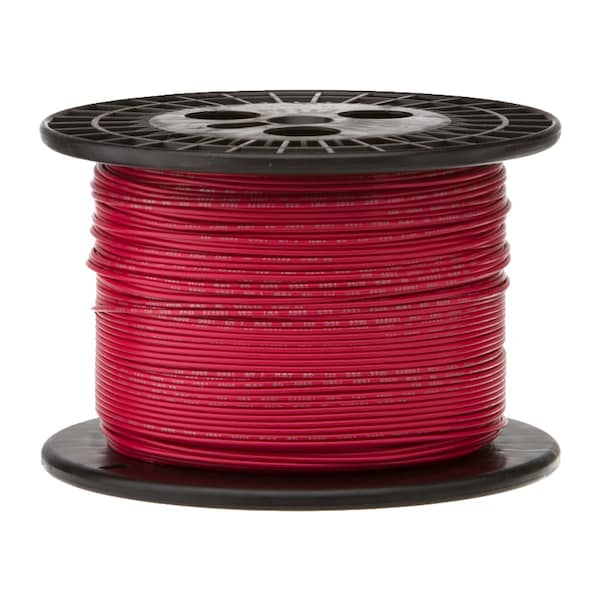Primary Wire, Hook Up; GPT, 18 AWG, 1C C, Red, PVC, Stranded, 60V, 1000 ft.